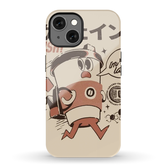 iPhone 13 StrongFit I'm so Latte! - Cream by Ilustrata