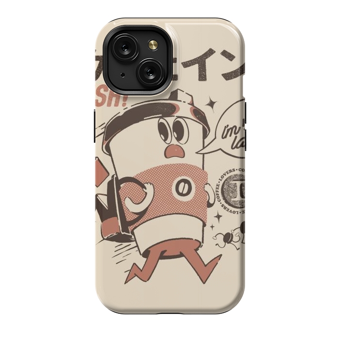 iPhone 15 StrongFit I'm so Latte! - Cream by Ilustrata