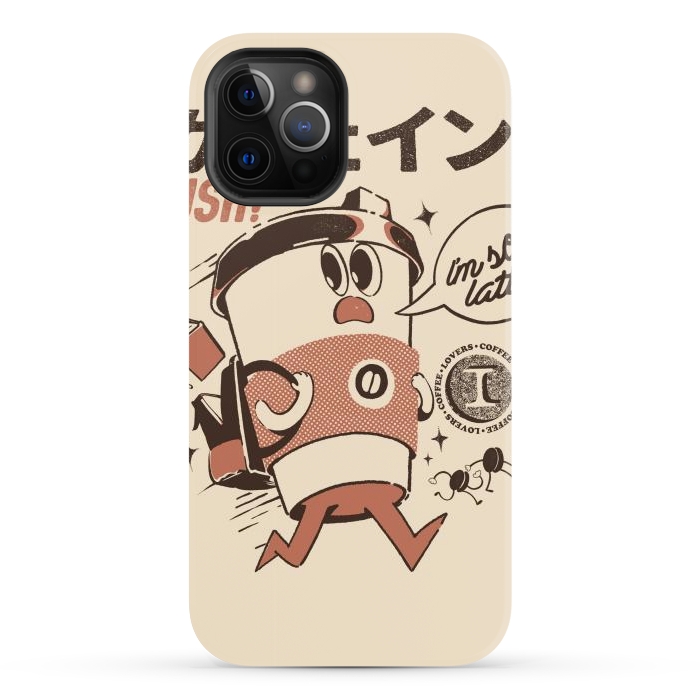 iPhone 12 Pro Max StrongFit I'm so Latte! - Cream by Ilustrata