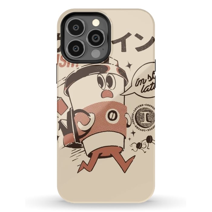 iPhone 13 Pro Max StrongFit I'm so Latte! - Cream by Ilustrata