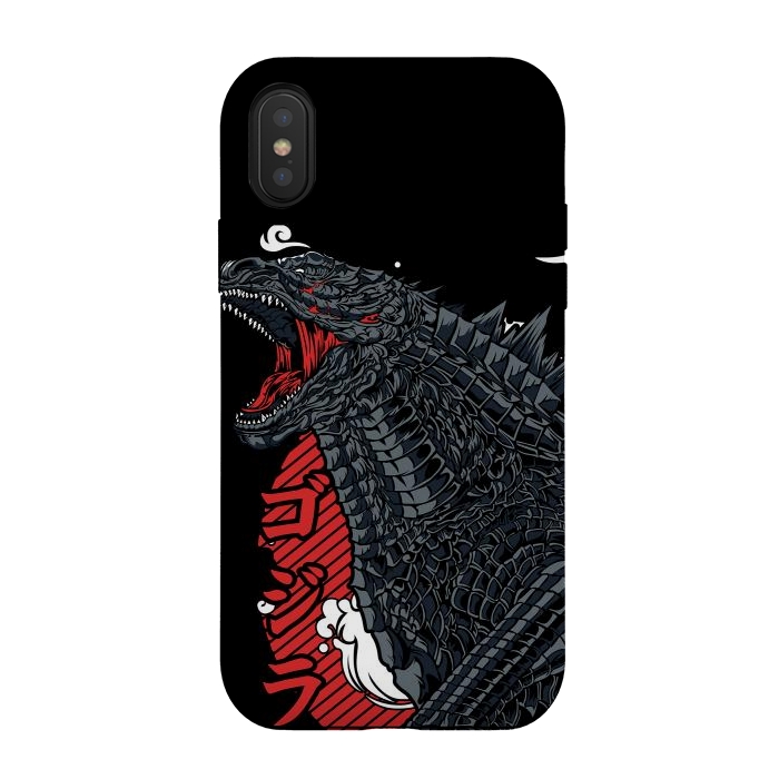 iPhone Xs / X StrongFit Godzilla by Kato