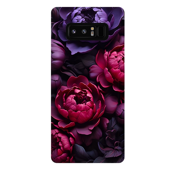 Galaxy Note 8 StrongFit Moody peonies by haroulita