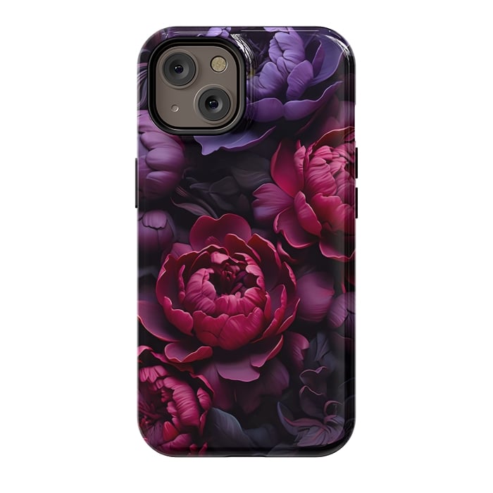 iPhone 14 StrongFit Moody peonies by haroulita