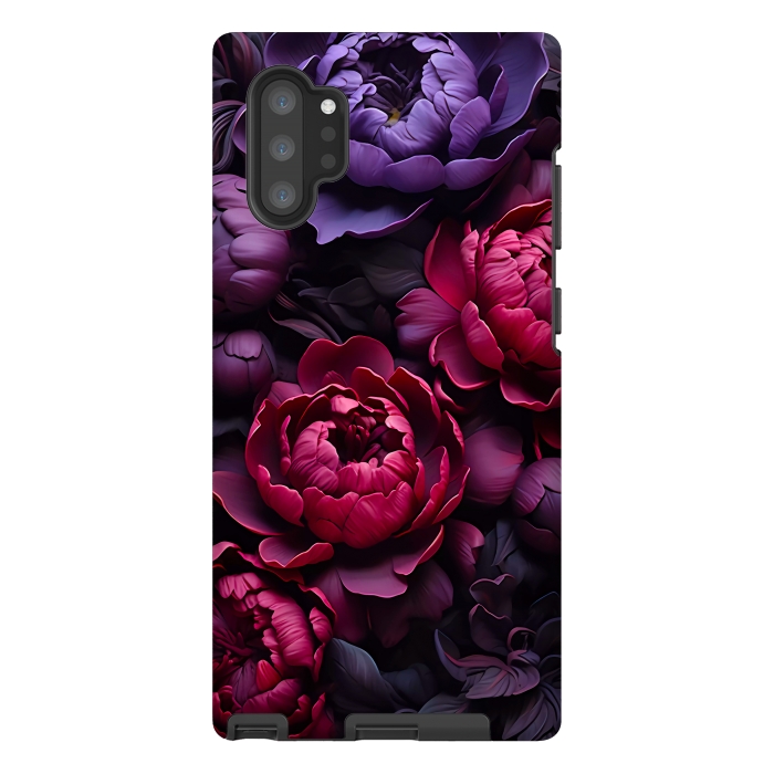 Galaxy Note 10 plus StrongFit Moody peonies by haroulita