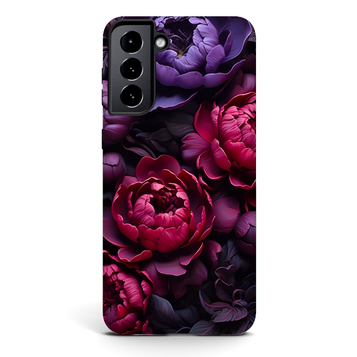 Galaxy S21 plus StrongFit Moody peonies by haroulita