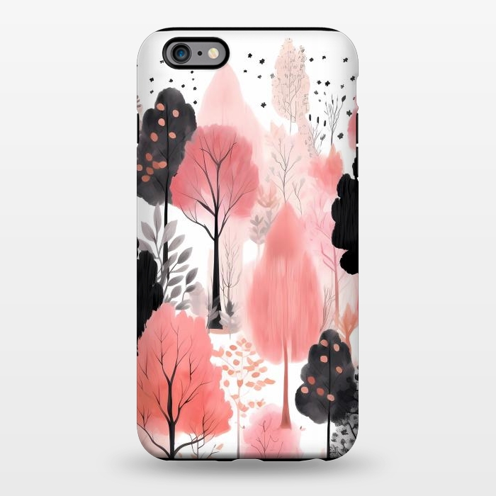 iPhone 6/6s plus StrongFit Watercolor pink trees by haroulita