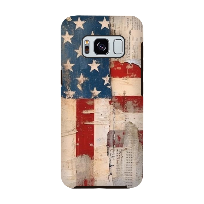 Galaxy S8 StrongFit Vintage American flag by haroulita