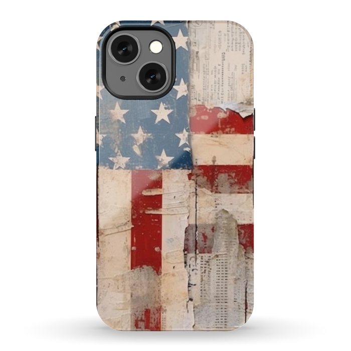 iPhone 13 StrongFit Vintage American flag by haroulita
