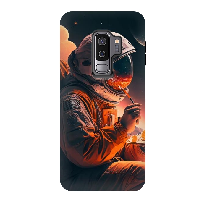 Galaxy S9 plus StrongFit Astronaut in the moon by haroulita