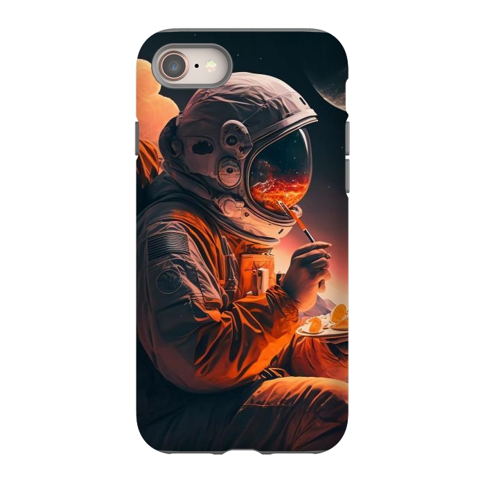 iPhone 8 StrongFit Astronaut in the moon by haroulita