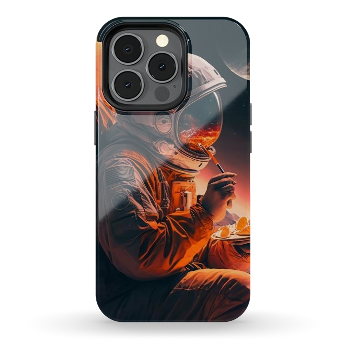 iPhone 13 pro StrongFit Astronaut in the moon by haroulita