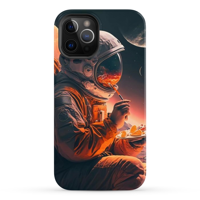 iPhone 12 Pro Max StrongFit Astronaut in the moon by haroulita
