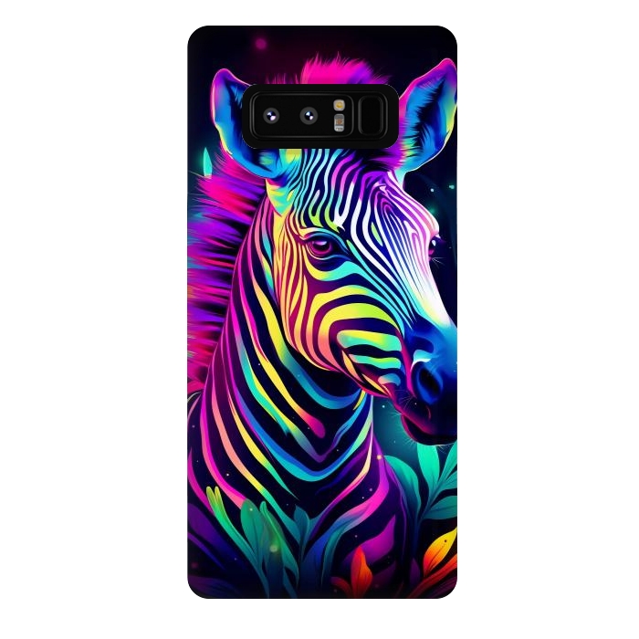 Galaxy Note 8 StrongFit colorful zebra by haroulita
