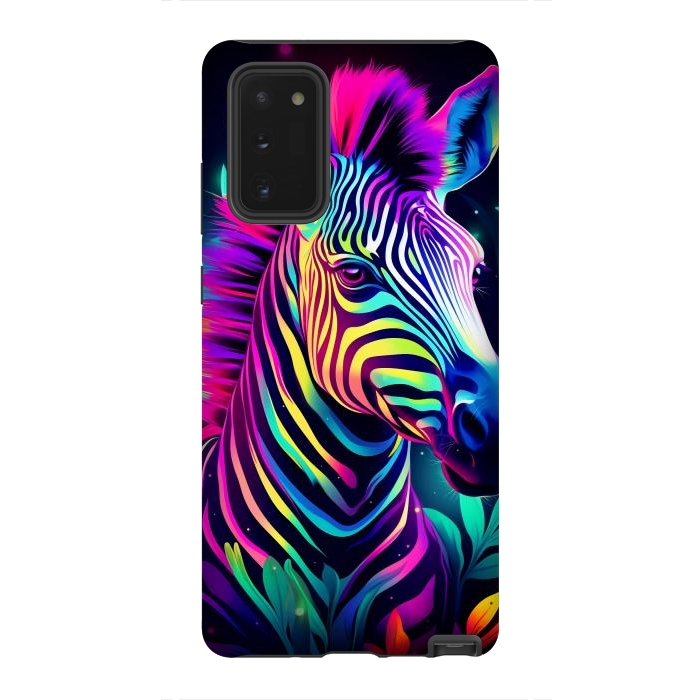 Galaxy Note 20 StrongFit colorful zebra by haroulita