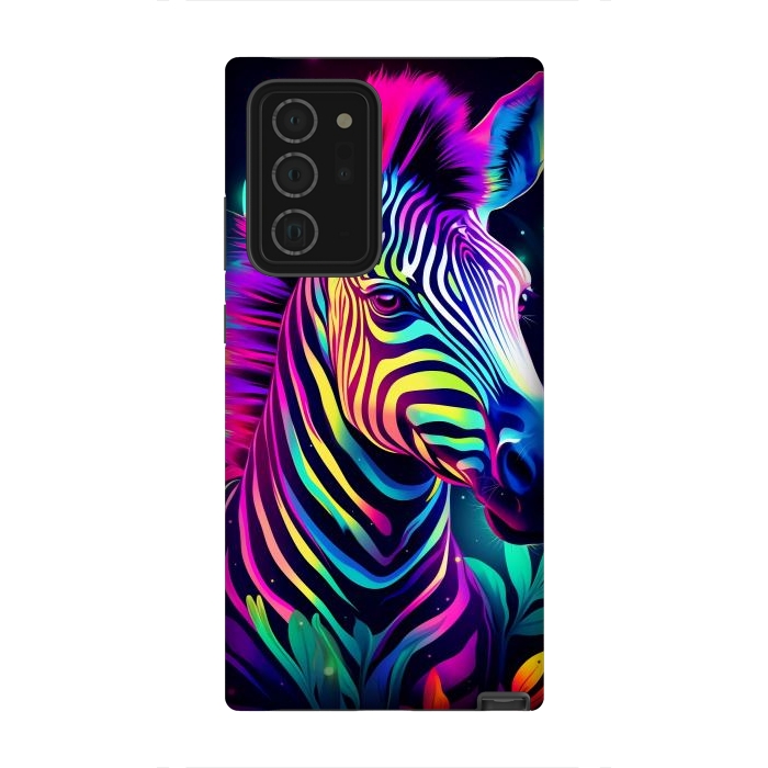 Galaxy Note 20 Ultra StrongFit colorful zebra by haroulita