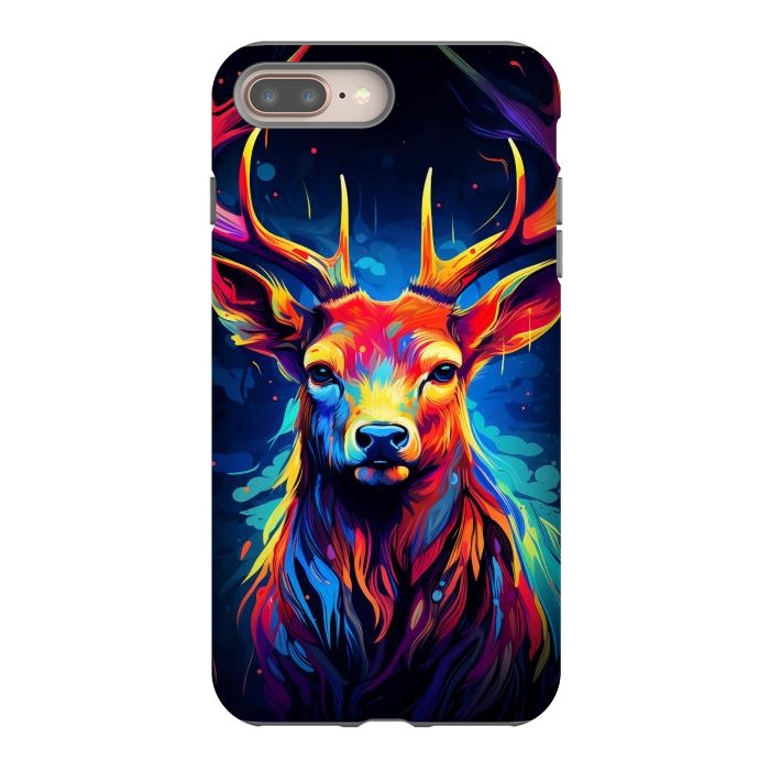 iPhone 7 plus StrongFit Colorful deer by haroulita