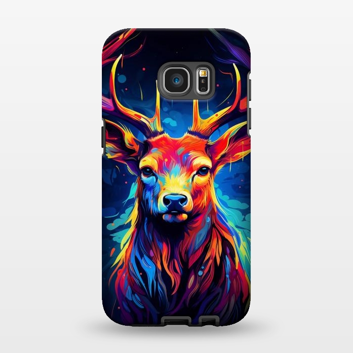 Galaxy S7 EDGE StrongFit Colorful deer by haroulita