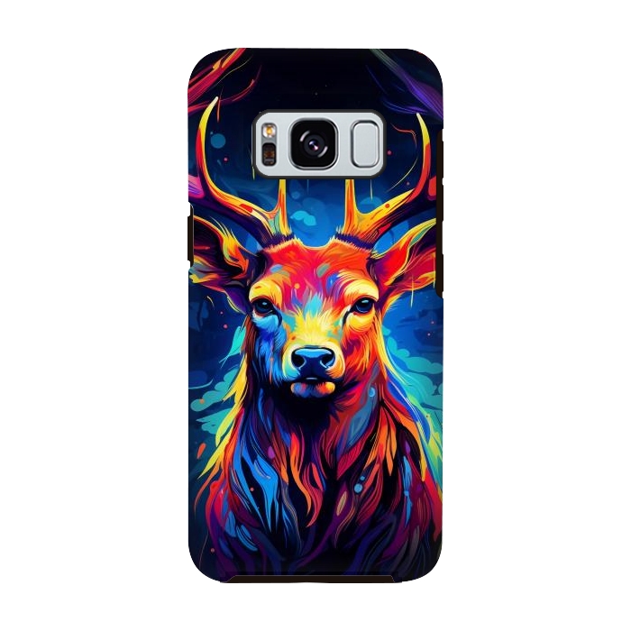 Galaxy S8 StrongFit Colorful deer by haroulita
