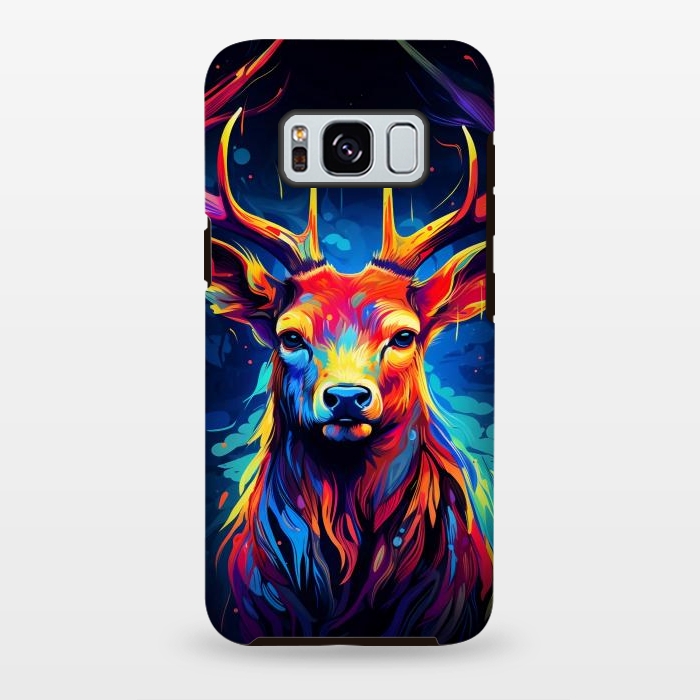 Galaxy S8 plus StrongFit Colorful deer by haroulita