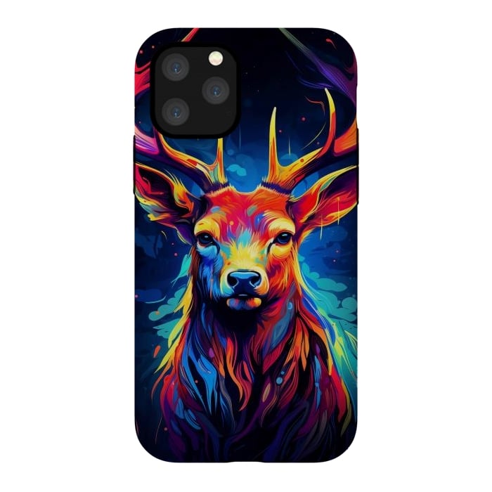 iPhone 11 Pro StrongFit Colorful deer by haroulita
