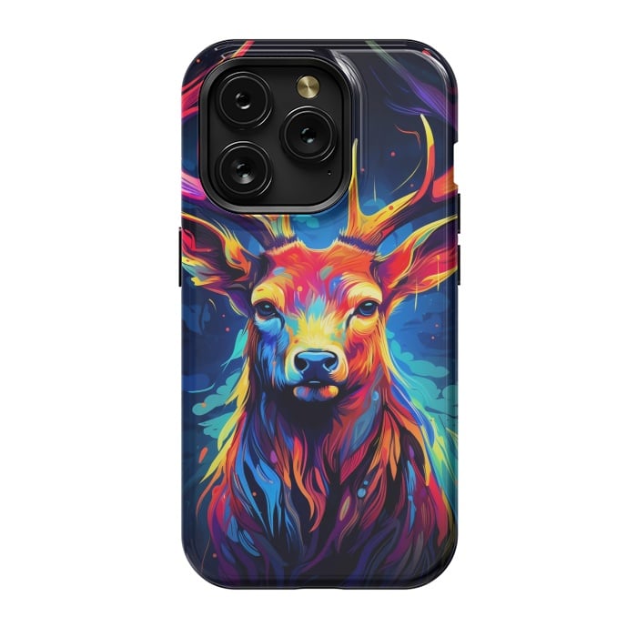 iPhone 15 Pro StrongFit Colorful deer by haroulita