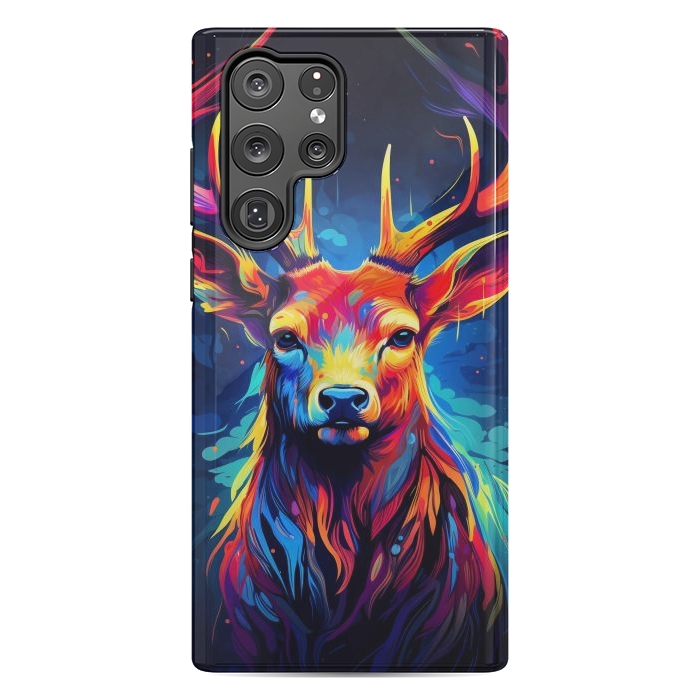 Galaxy S22 Ultra StrongFit Colorful deer by haroulita