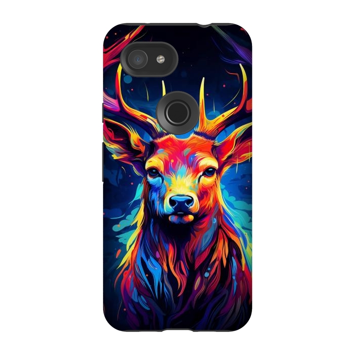 Pixel 3A StrongFit Colorful deer by haroulita