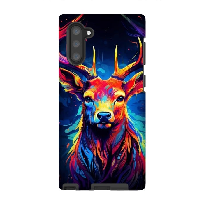 Galaxy Note 10 StrongFit Colorful deer by haroulita