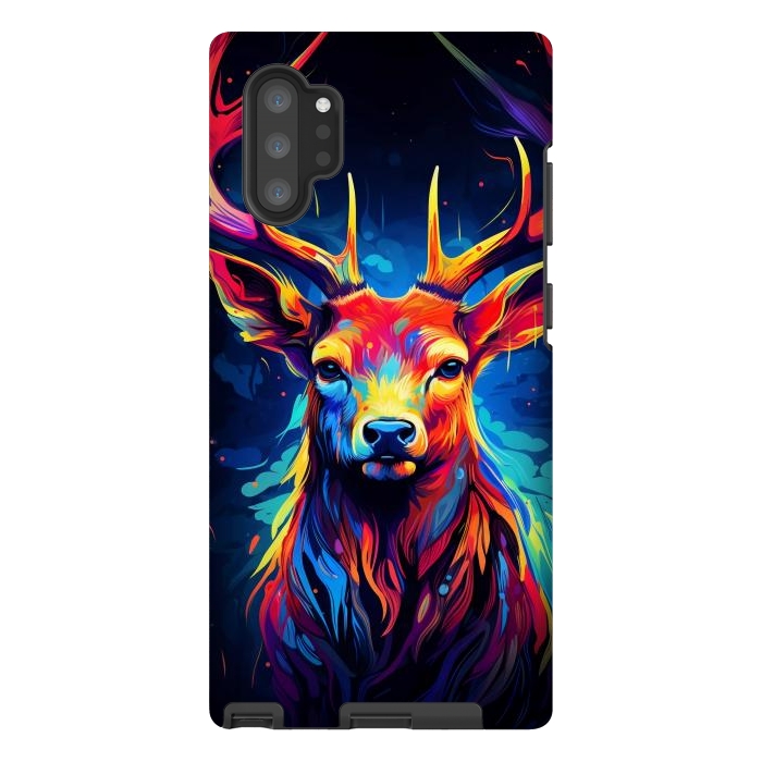 Galaxy Note 10 plus StrongFit Colorful deer by haroulita