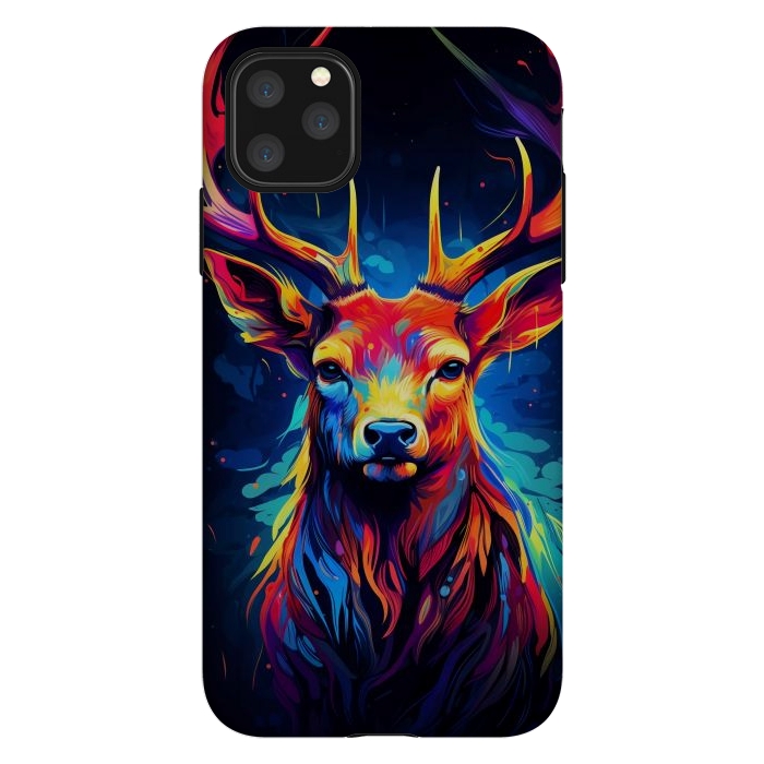 iPhone 11 Pro Max StrongFit Colorful deer by haroulita