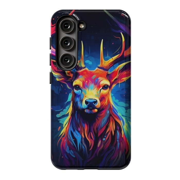 Galaxy S23 StrongFit Colorful deer by haroulita