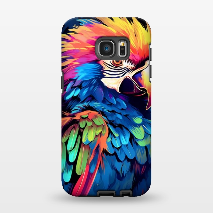 Galaxy S7 EDGE StrongFit Colorful parrot by haroulita