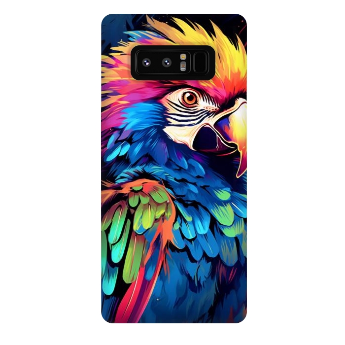 Galaxy Note 8 StrongFit Colorful parrot by haroulita