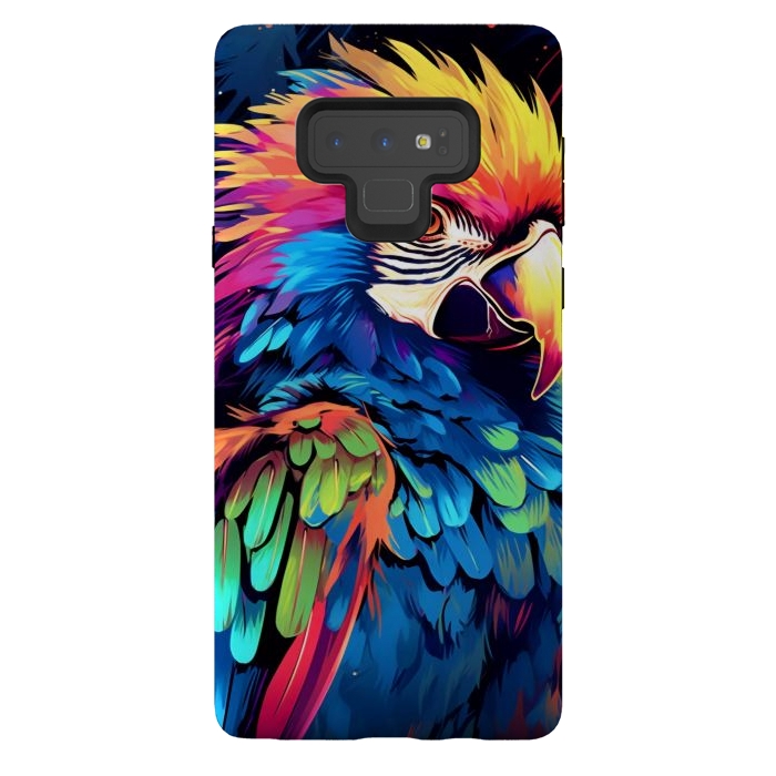 Galaxy Note 9 StrongFit Colorful parrot by haroulita