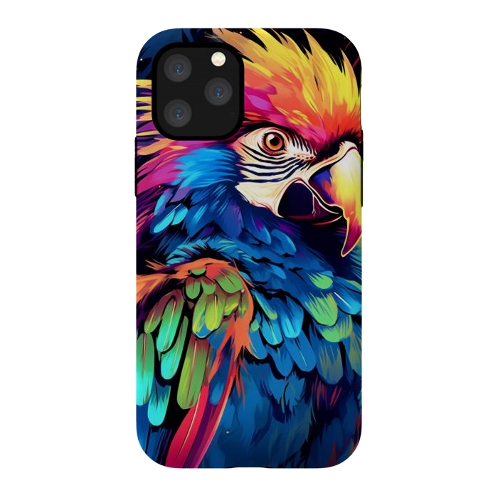 iPhone 11 Pro StrongFit Colorful parrot by haroulita