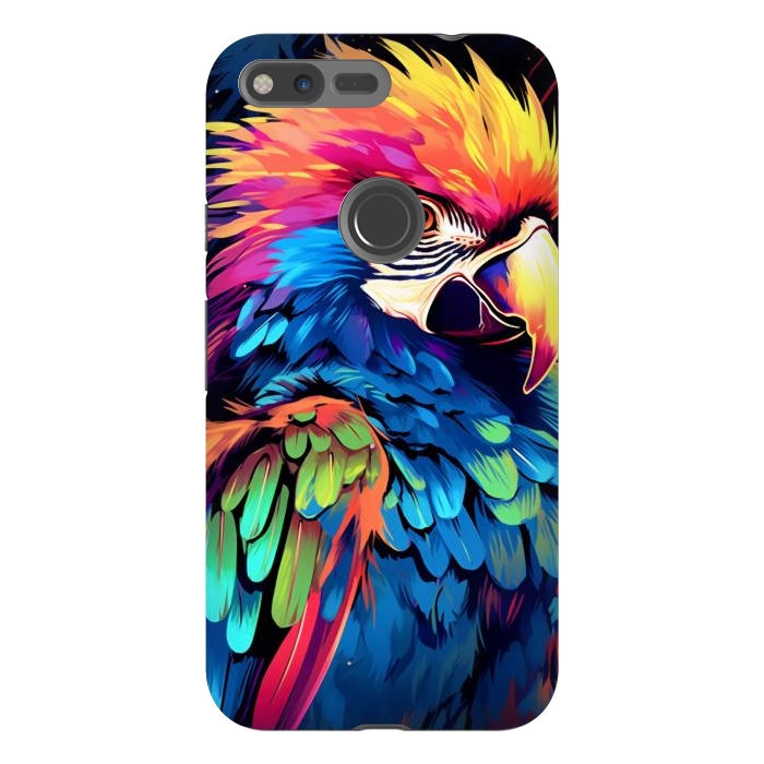 Pixel XL StrongFit Colorful parrot by haroulita