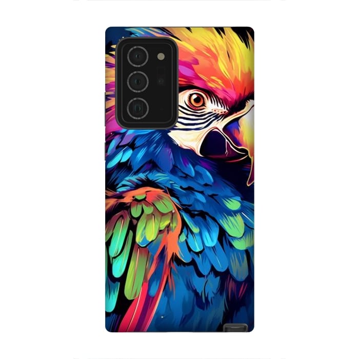 Galaxy Note 20 Ultra StrongFit Colorful parrot by haroulita