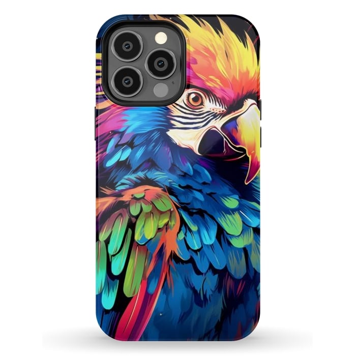 iPhone 13 Pro Max StrongFit Colorful parrot by haroulita