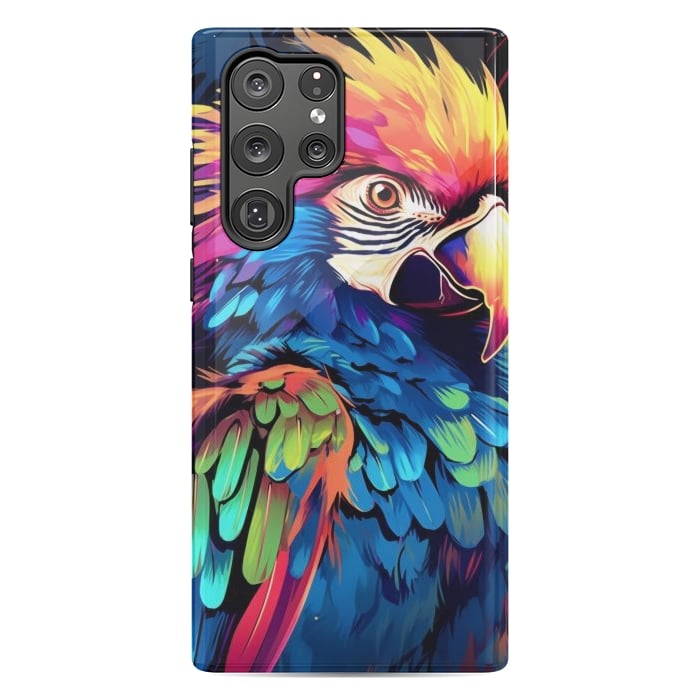 Galaxy S22 Ultra StrongFit Colorful parrot by haroulita