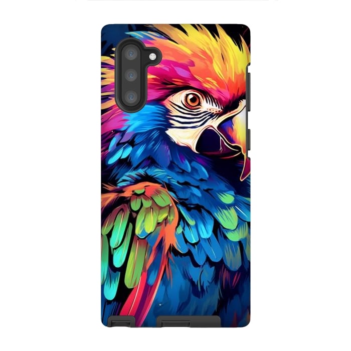 Galaxy Note 10 StrongFit Colorful parrot by haroulita