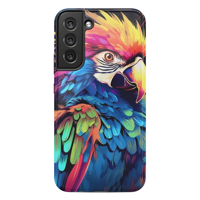 Galaxy S22 plus StrongFit Colorful parrot by haroulita