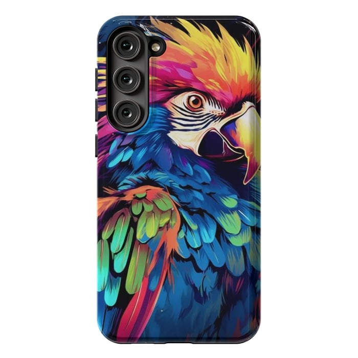 Galaxy S23 Plus StrongFit Colorful parrot by haroulita