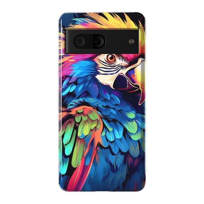 Pixel 7 StrongFit Colorful parrot by haroulita