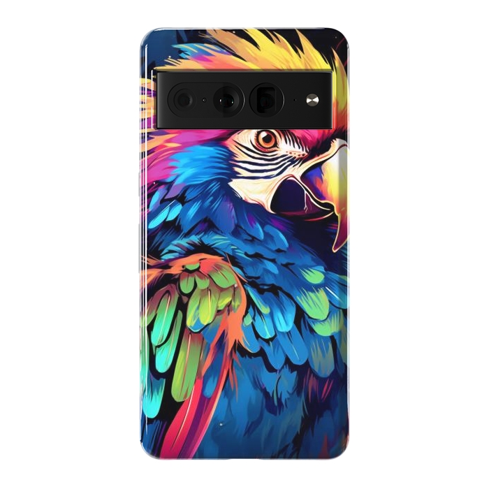 Pixel 7 Pro StrongFit Colorful parrot by haroulita