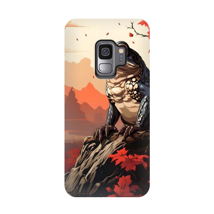 Galaxy S9 StrongFit Japanese frog by haroulita