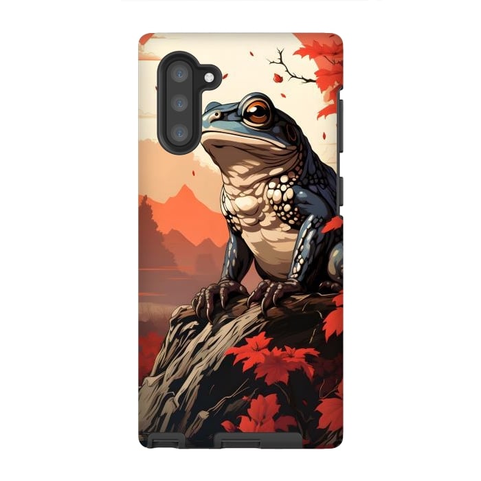 Galaxy Note 10 StrongFit Japanese frog by haroulita