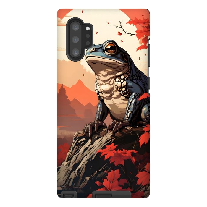 Galaxy Note 10 plus StrongFit Japanese frog by haroulita
