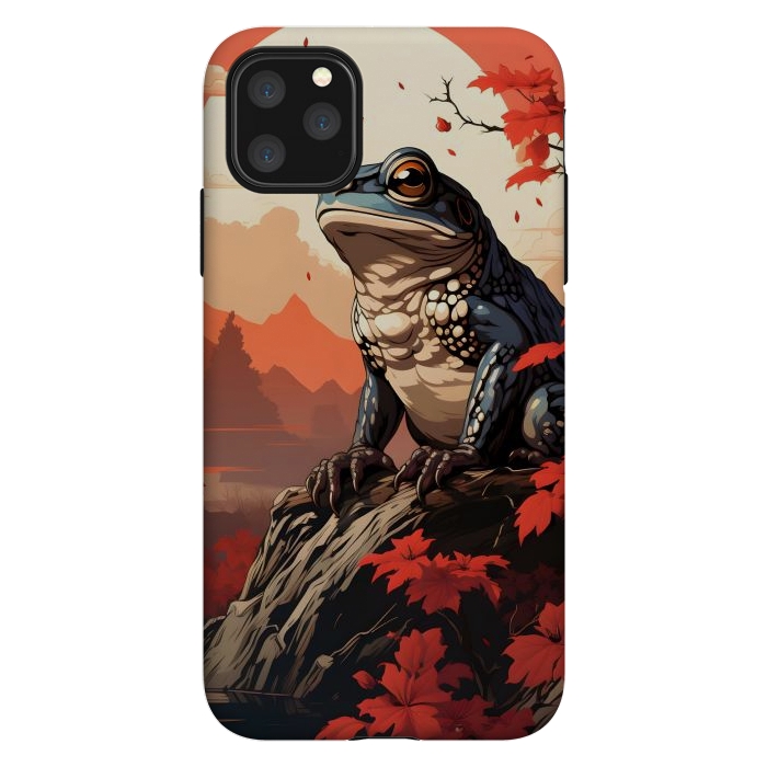 iPhone 11 Pro Max StrongFit Japanese frog by haroulita