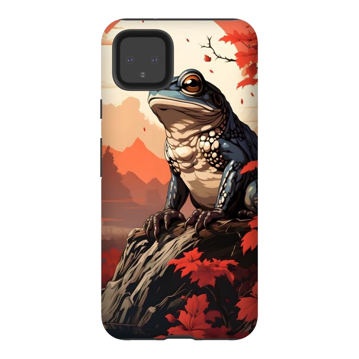 Pixel 4XL StrongFit Japanese frog by haroulita