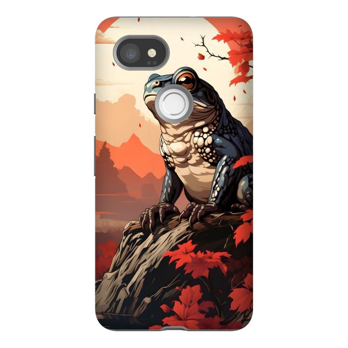 Pixel 2XL StrongFit Japanese frog by haroulita